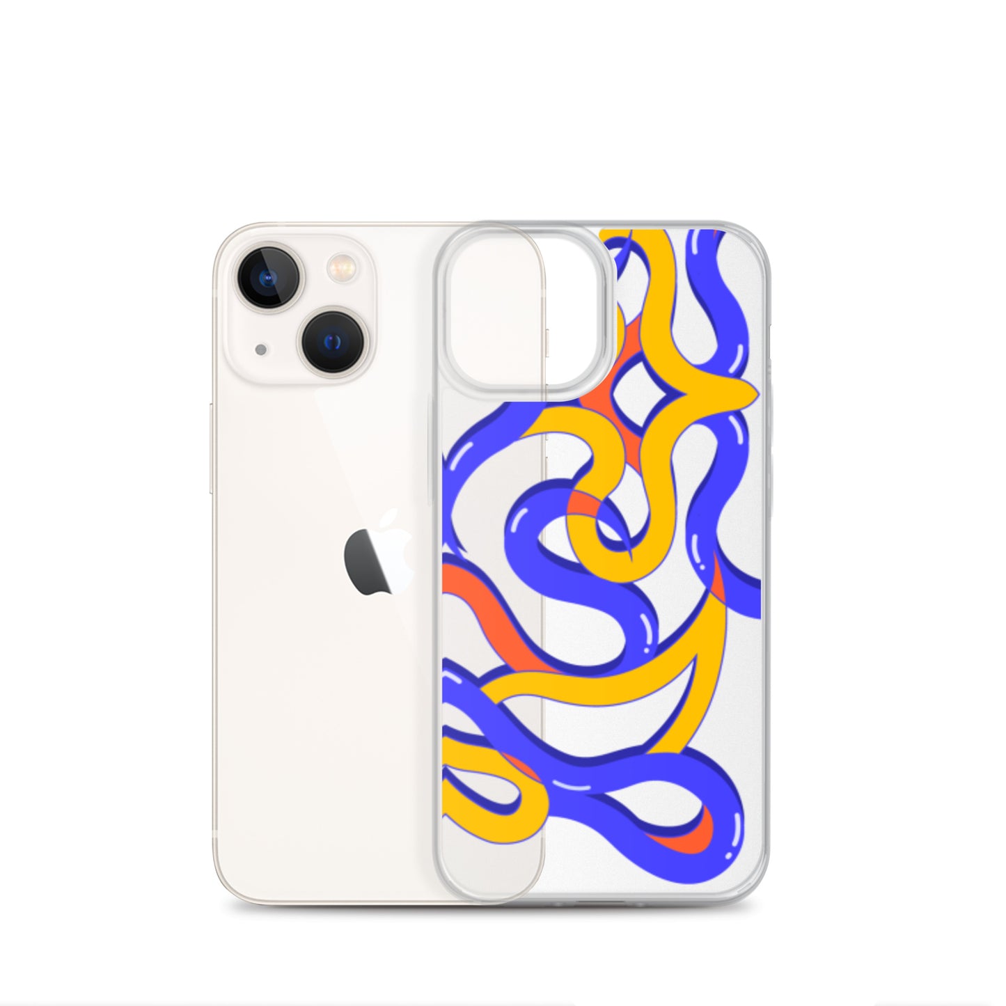 Original Abstract Clear Case for iPhone®
