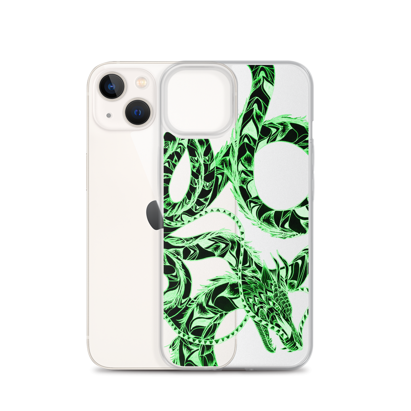 Inverted Dragon Clear Case for iPhone®