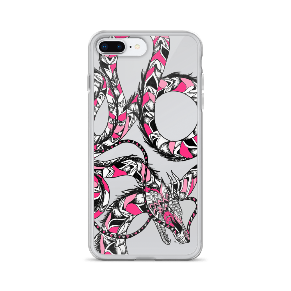 Pink Dragon Clear Case for iPhone®