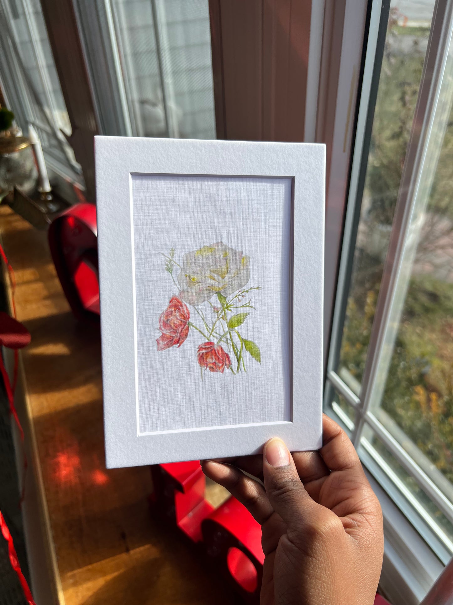 Valentine Flowers Art Print