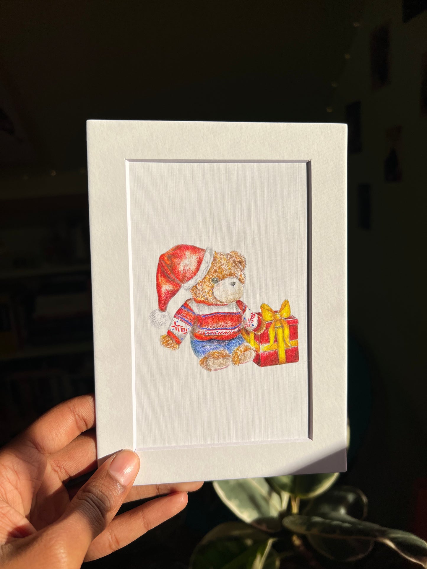 Holiday Bear Art Print