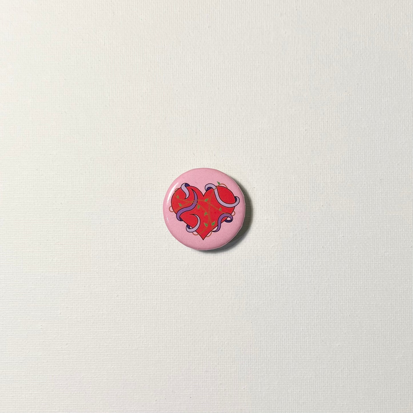 Heart Button Pin