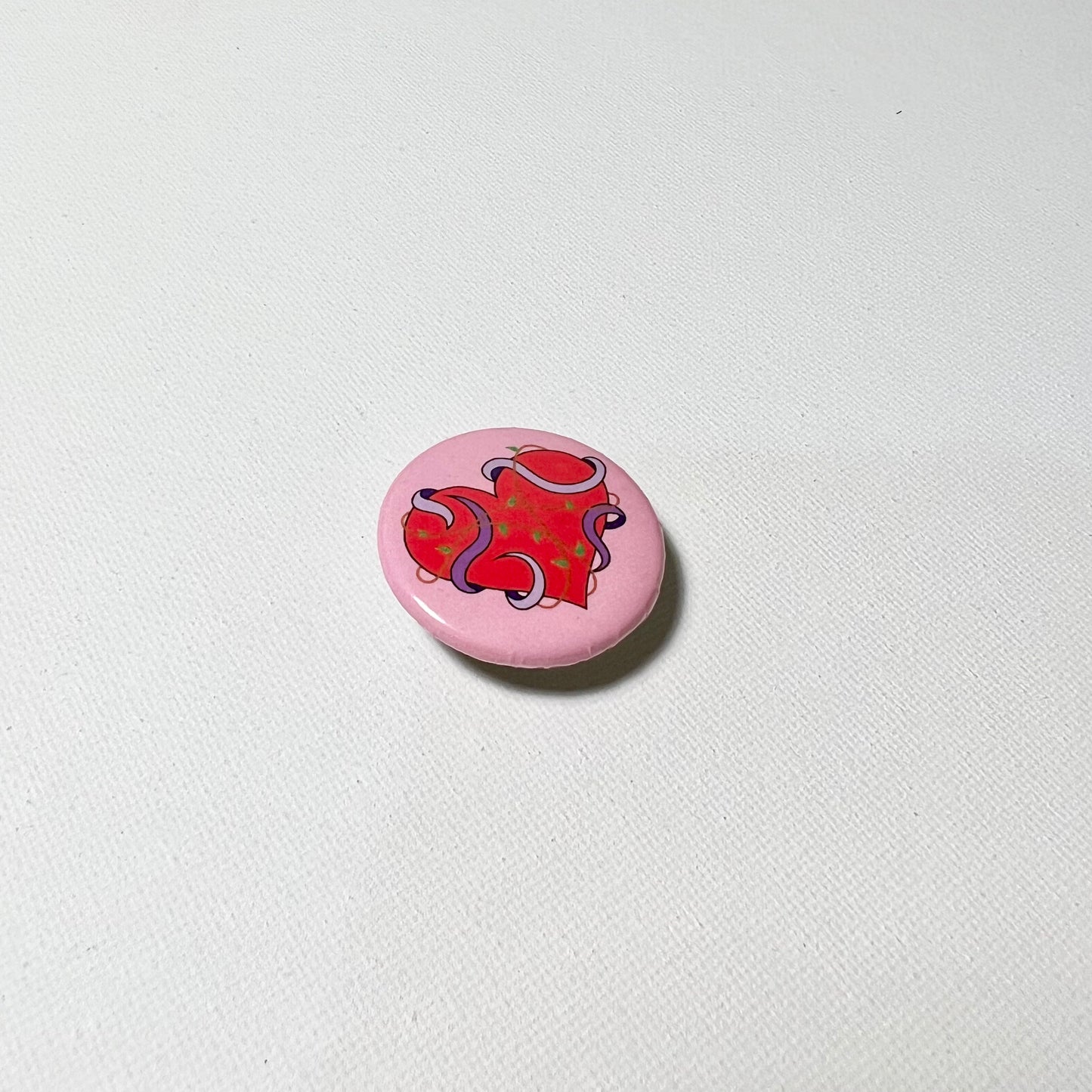 Heart Button Pin