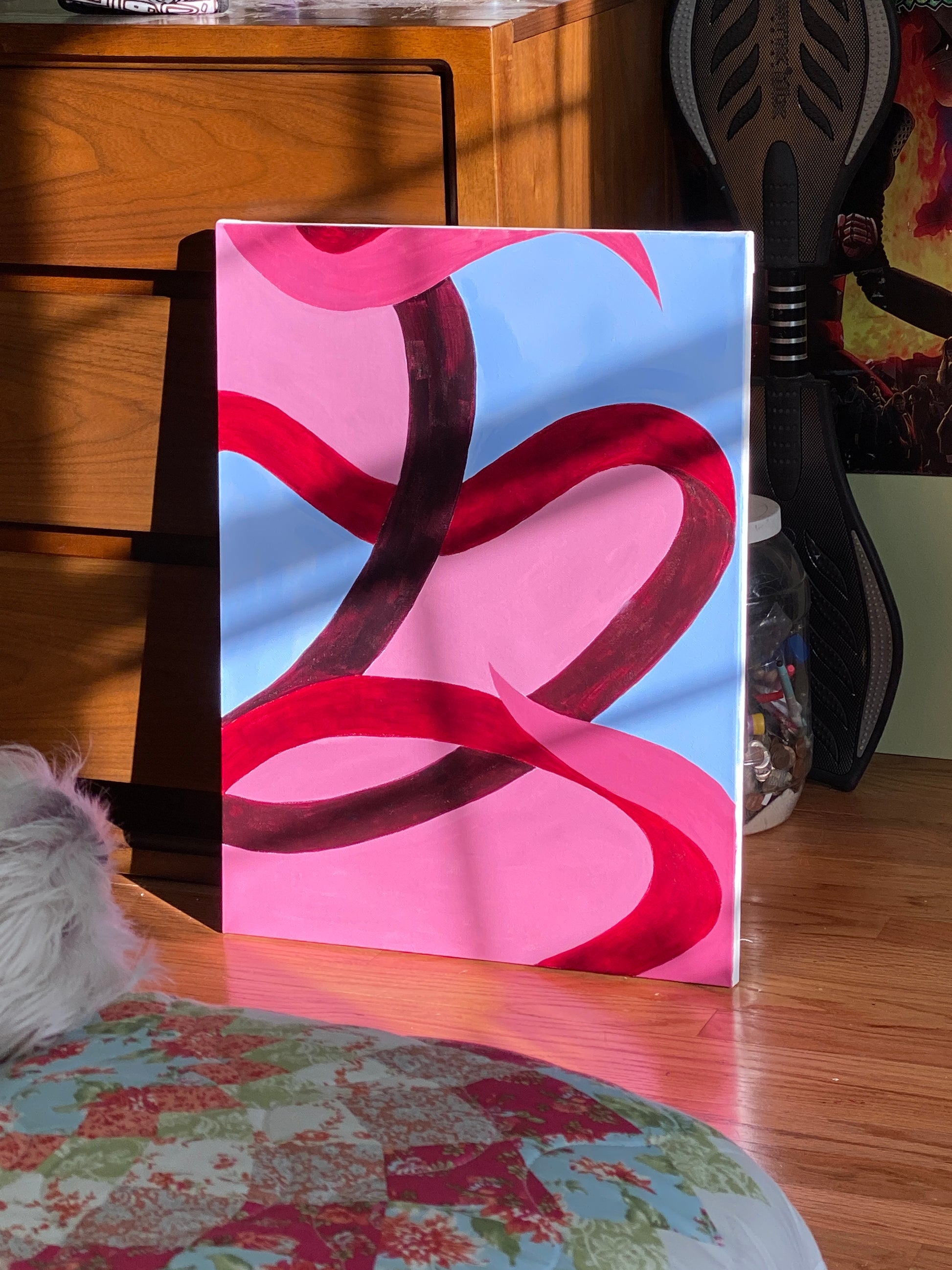 Abstract painting relative size