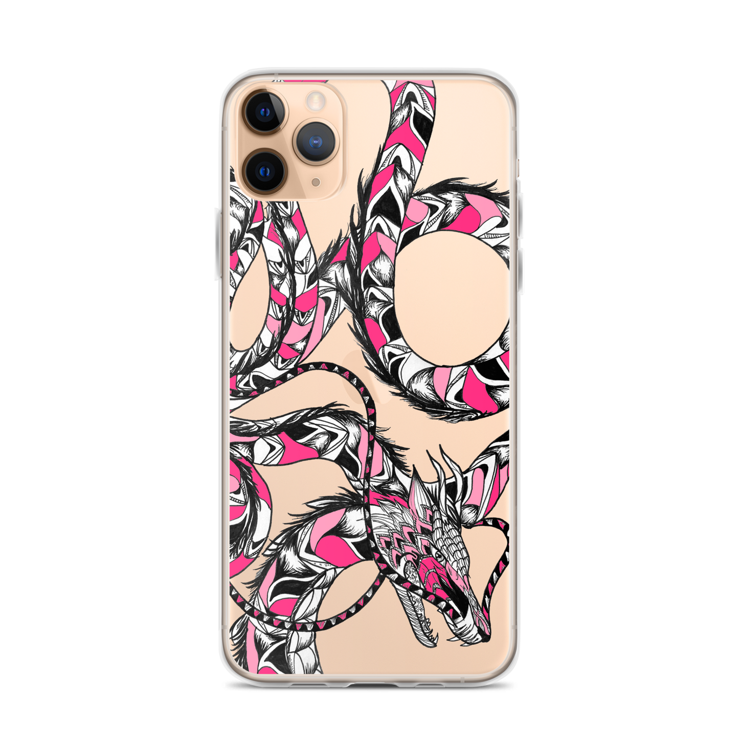 Pink Dragon Clear Case for iPhone®