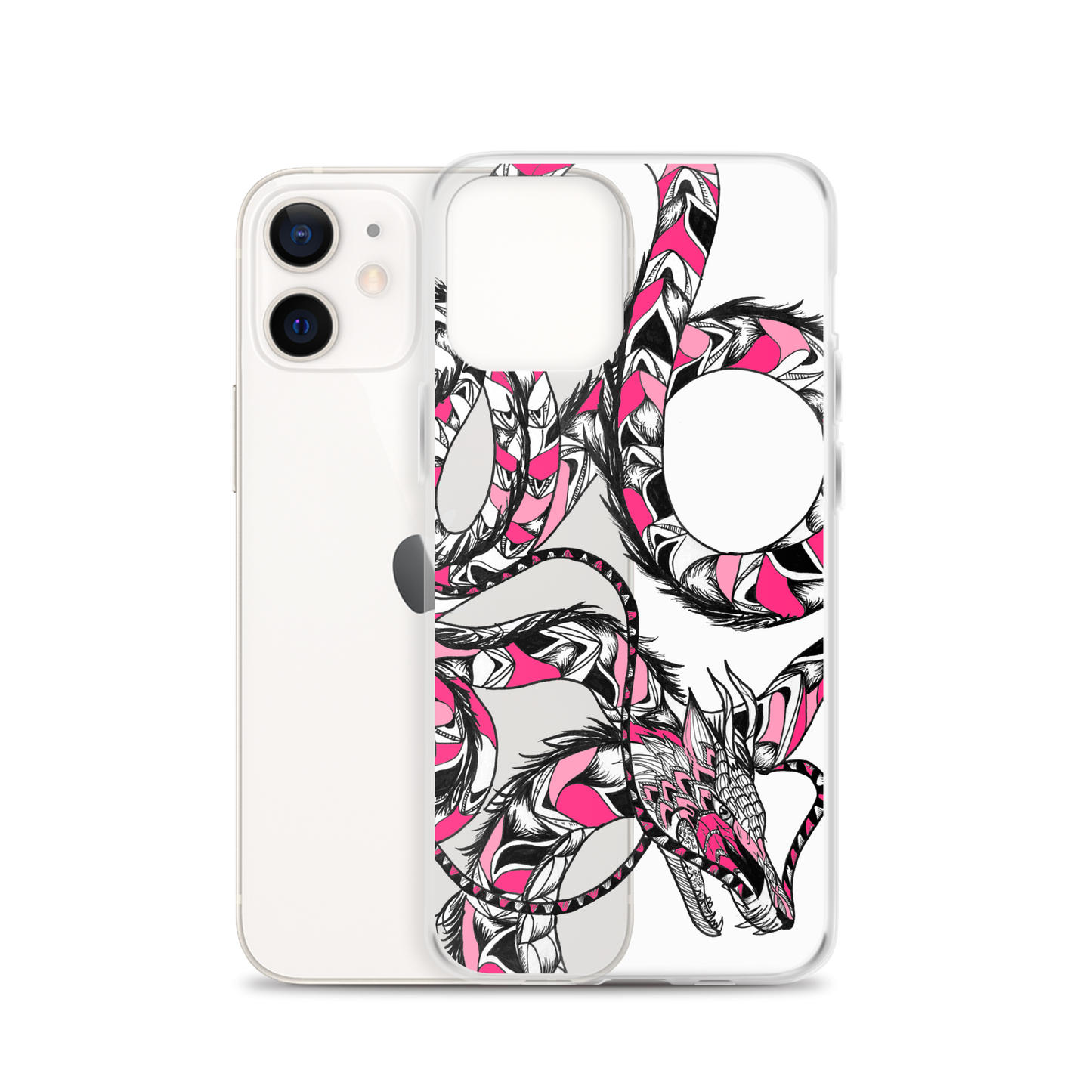 Pink Dragon Clear Case for iPhone®