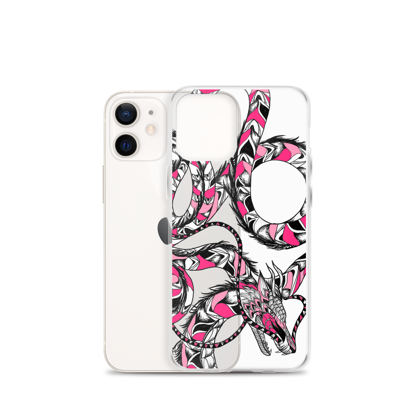 Pink Dragon Clear Case for iPhone®