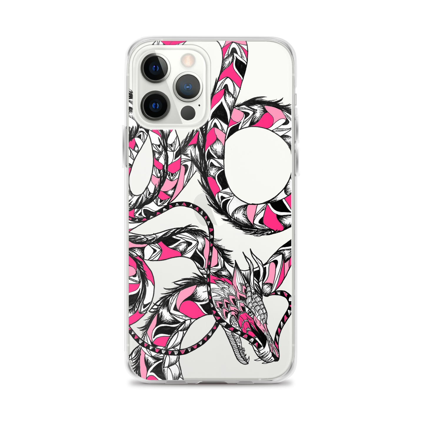 Pink Dragon Clear Case for iPhone®