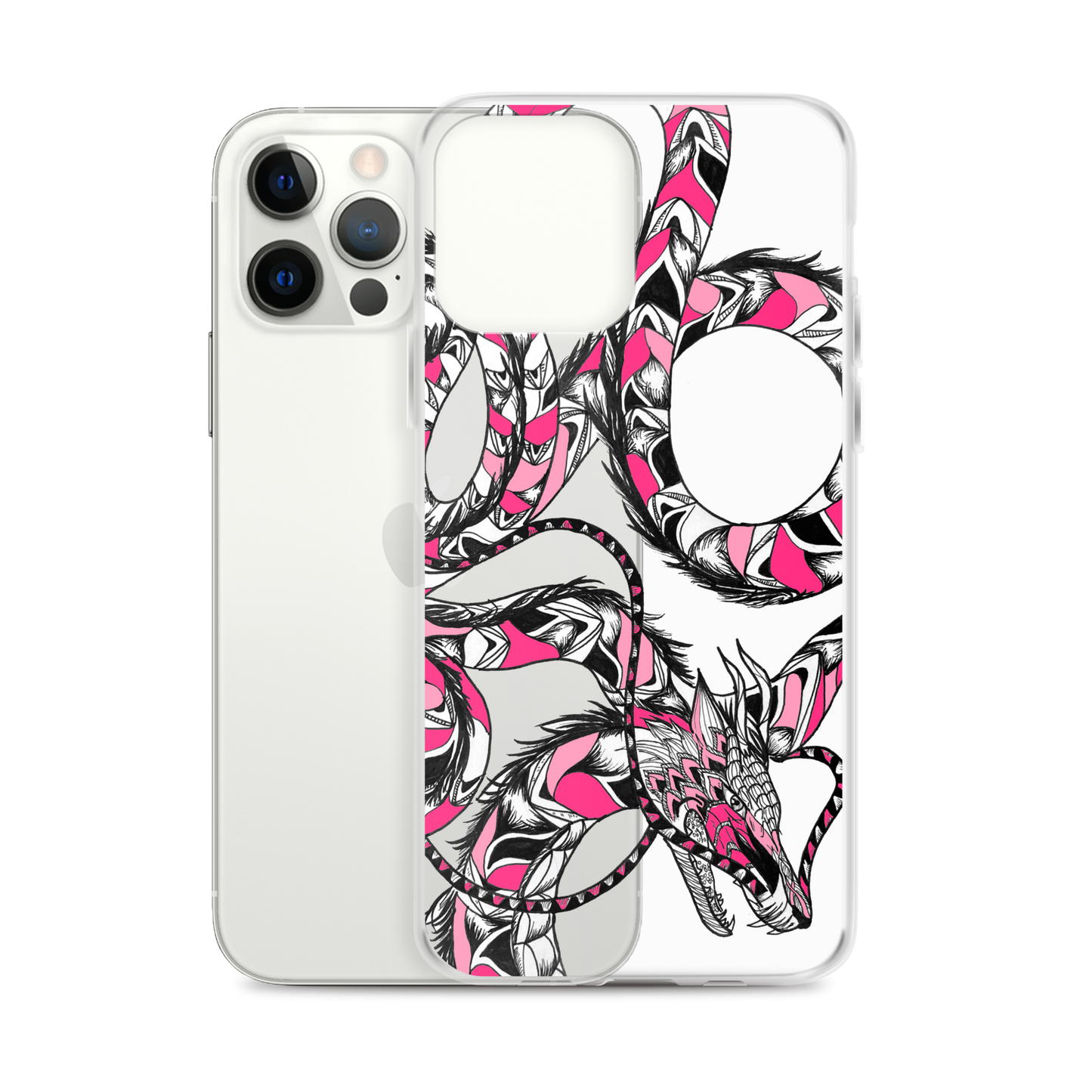 Pink Dragon Clear Case for iPhone®