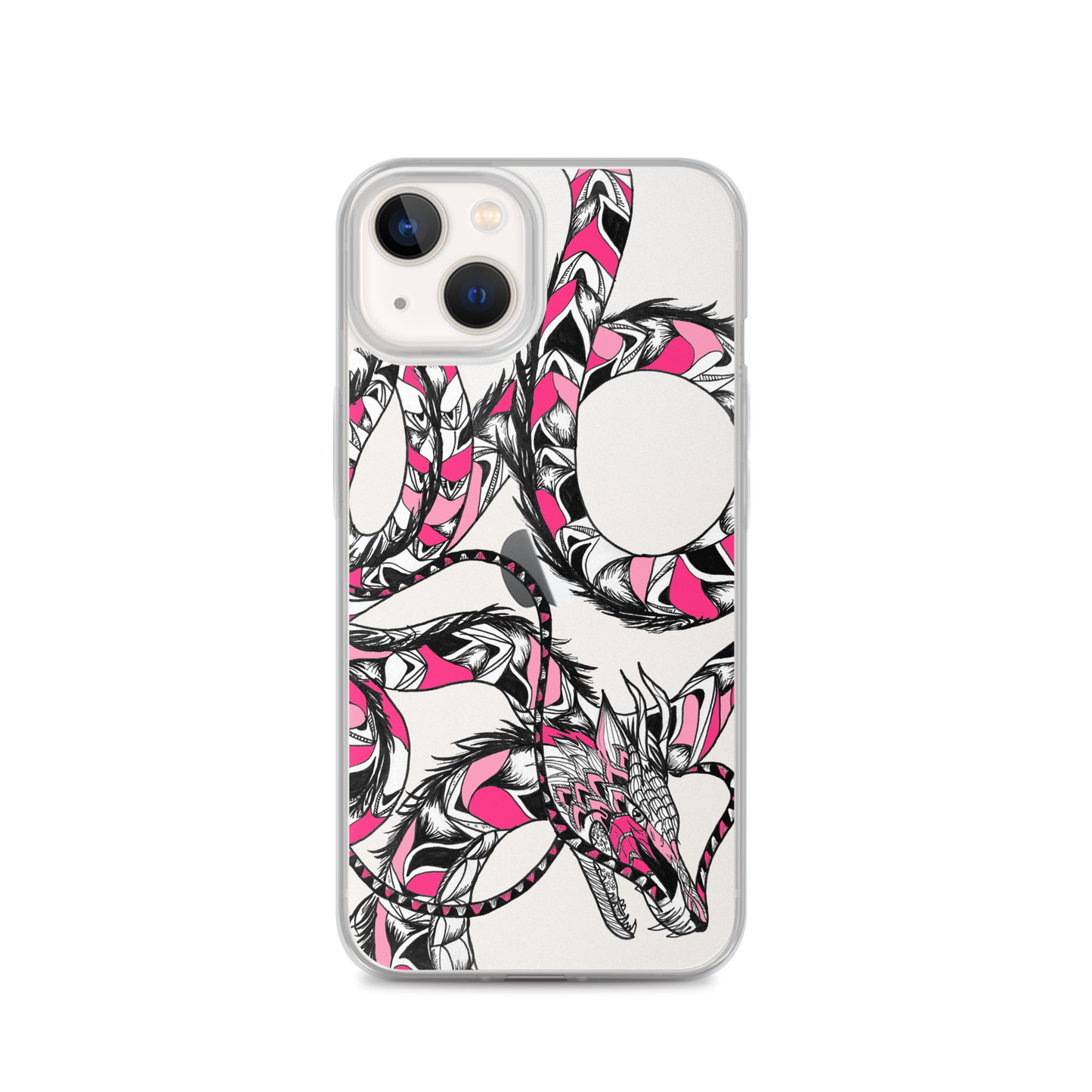 Pink Dragon Clear Case for iPhone®