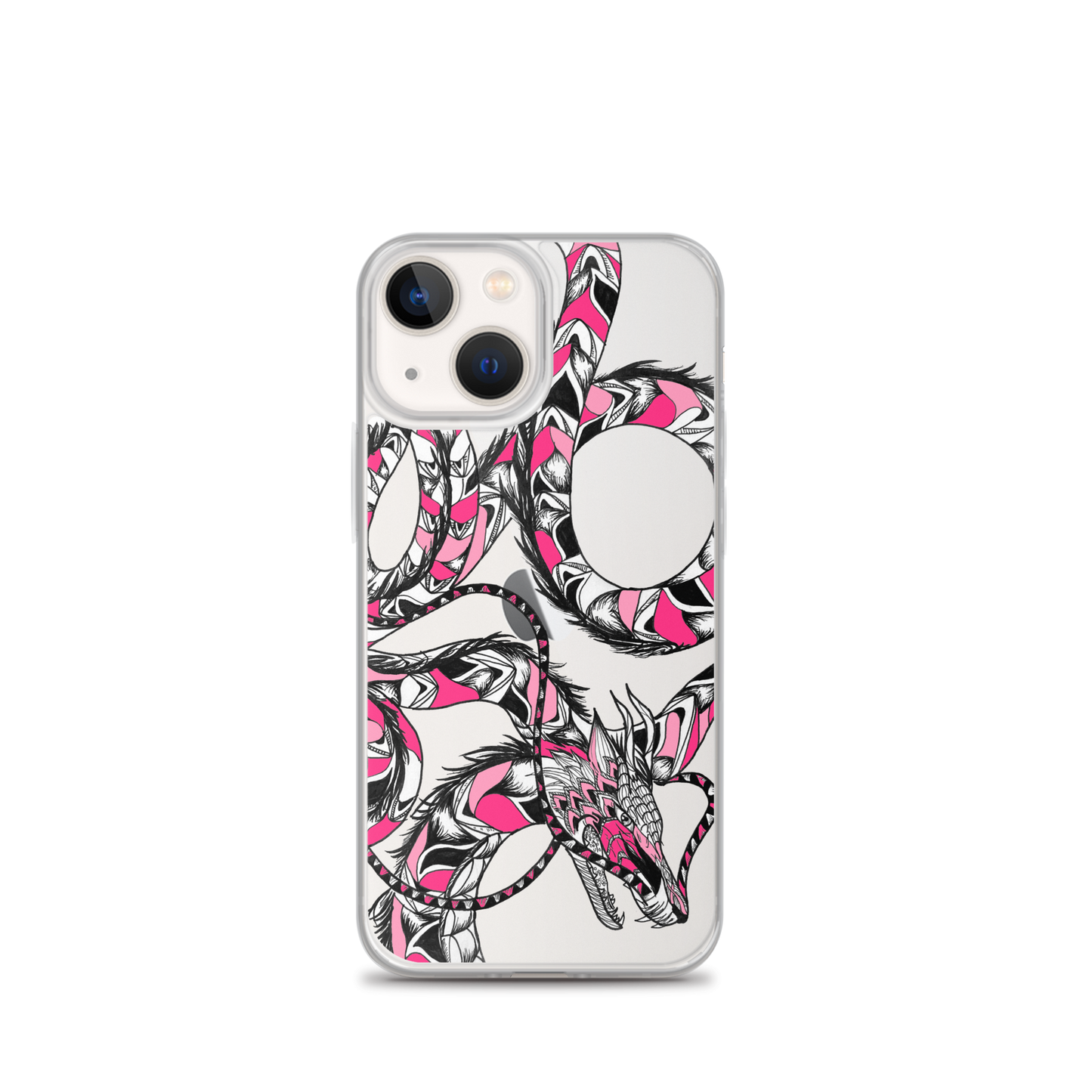 Pink Dragon Clear Case for iPhone®