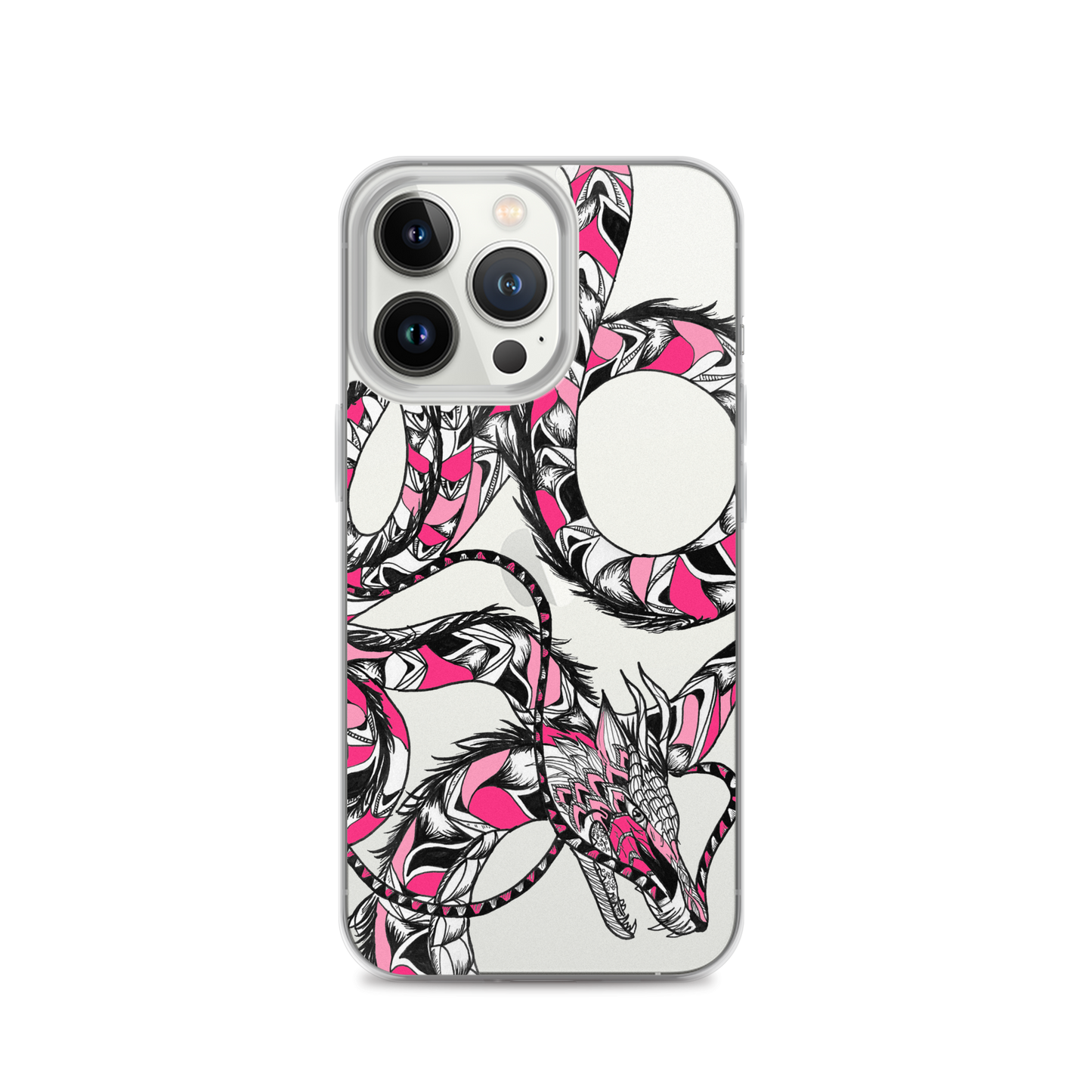 Pink Dragon Clear Case for iPhone®