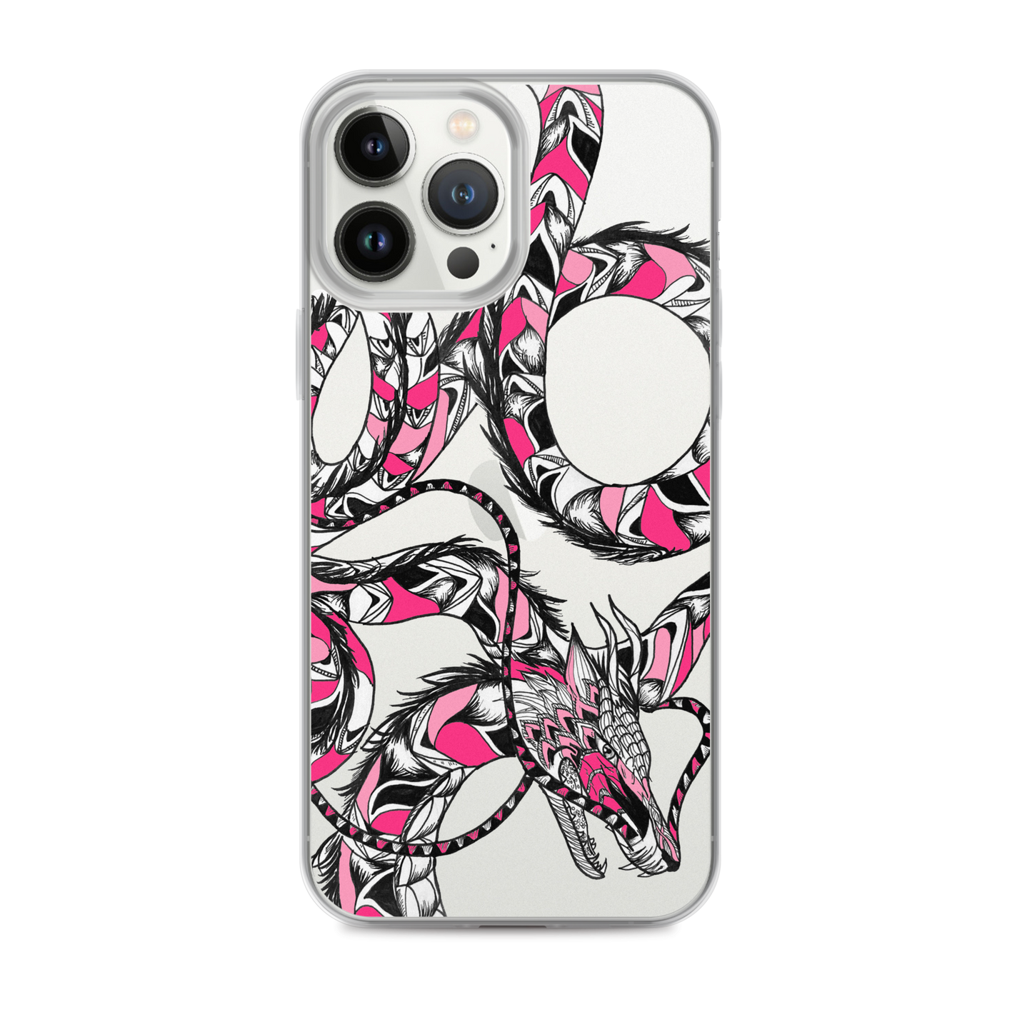 Pink Dragon Clear Case for iPhone®