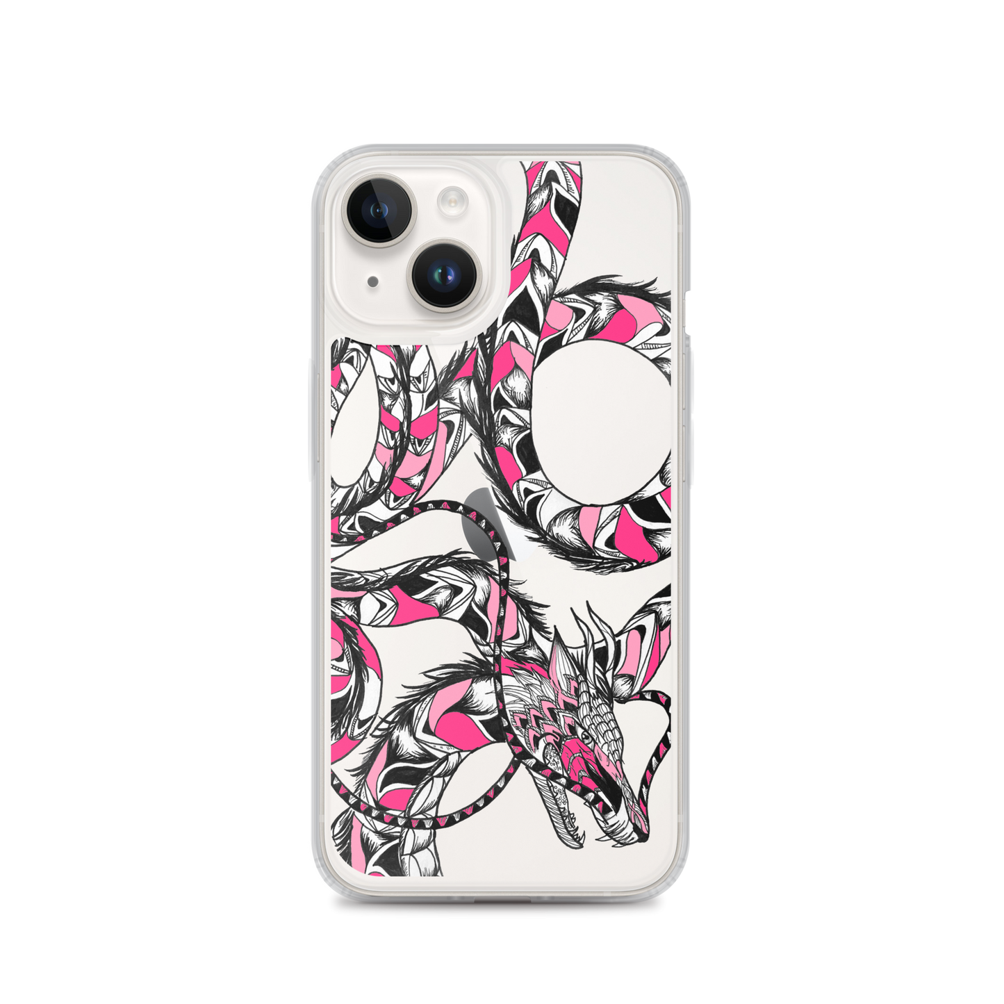 Pink Dragon Clear Case for iPhone®