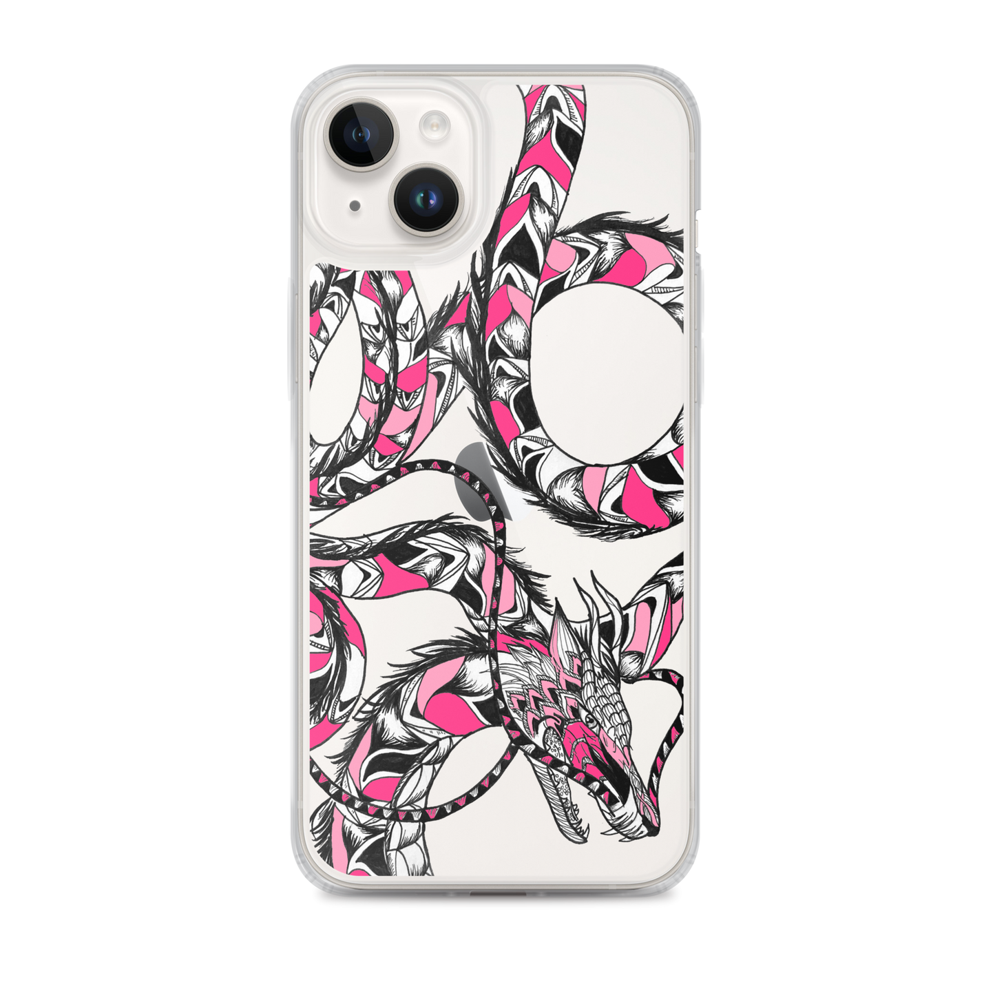 Pink Dragon Clear Case for iPhone®