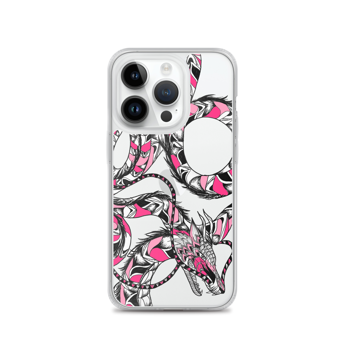 Pink Dragon Clear Case for iPhone®