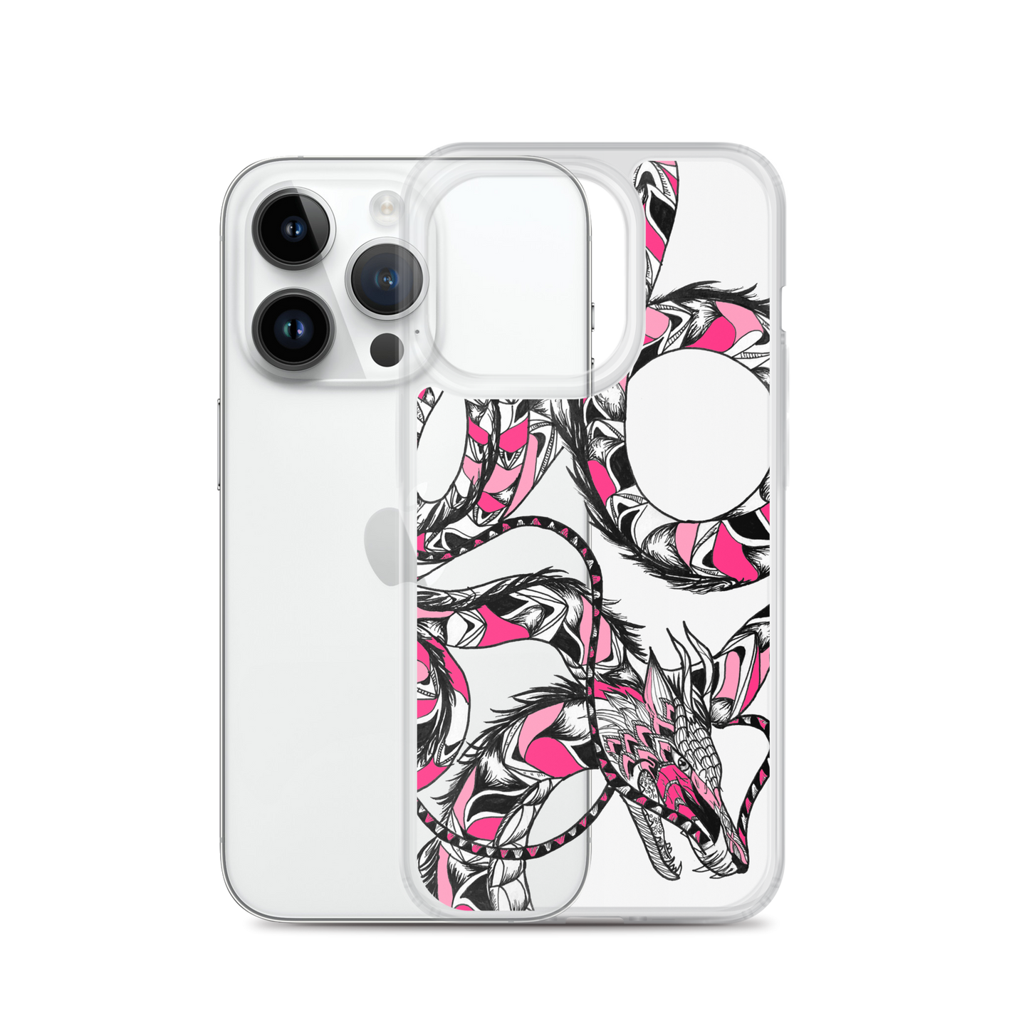 Pink Dragon Clear Case for iPhone®