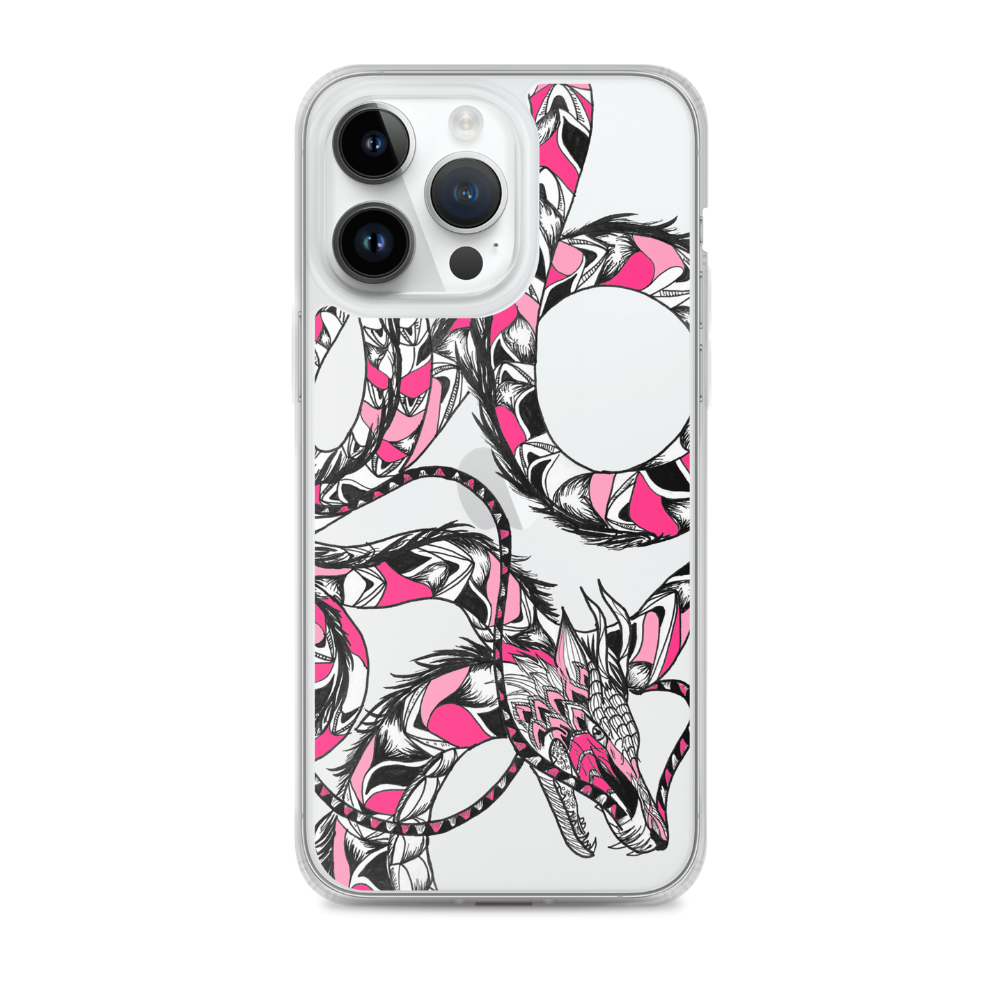 Pink Dragon Clear Case for iPhone®