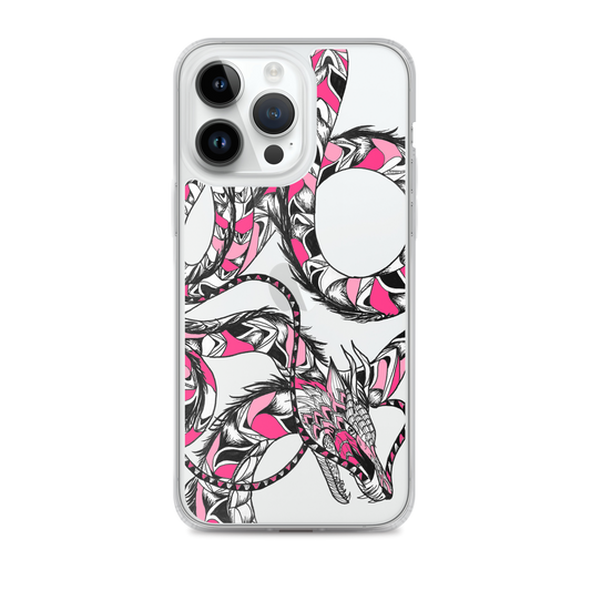 Pink Dragon Clear Case for iPhone®