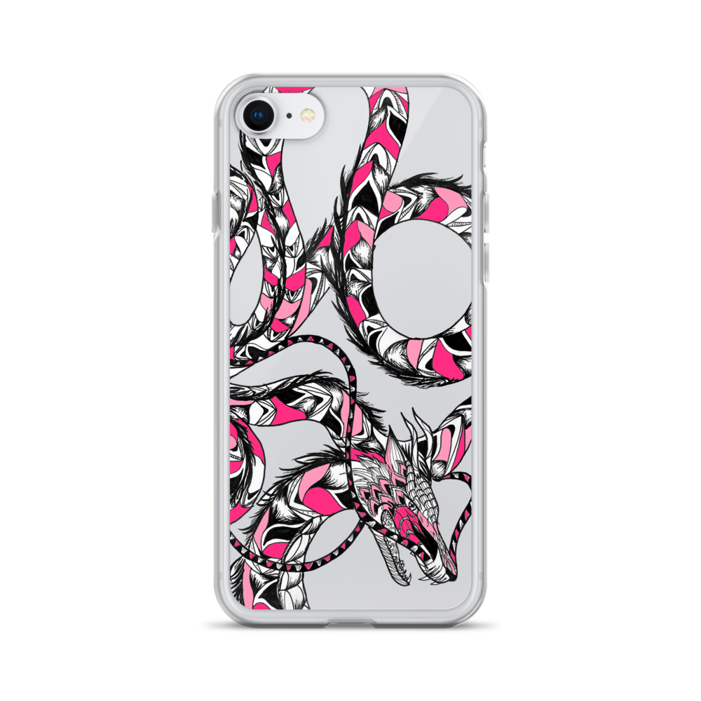 Pink Dragon Clear Case for iPhone®