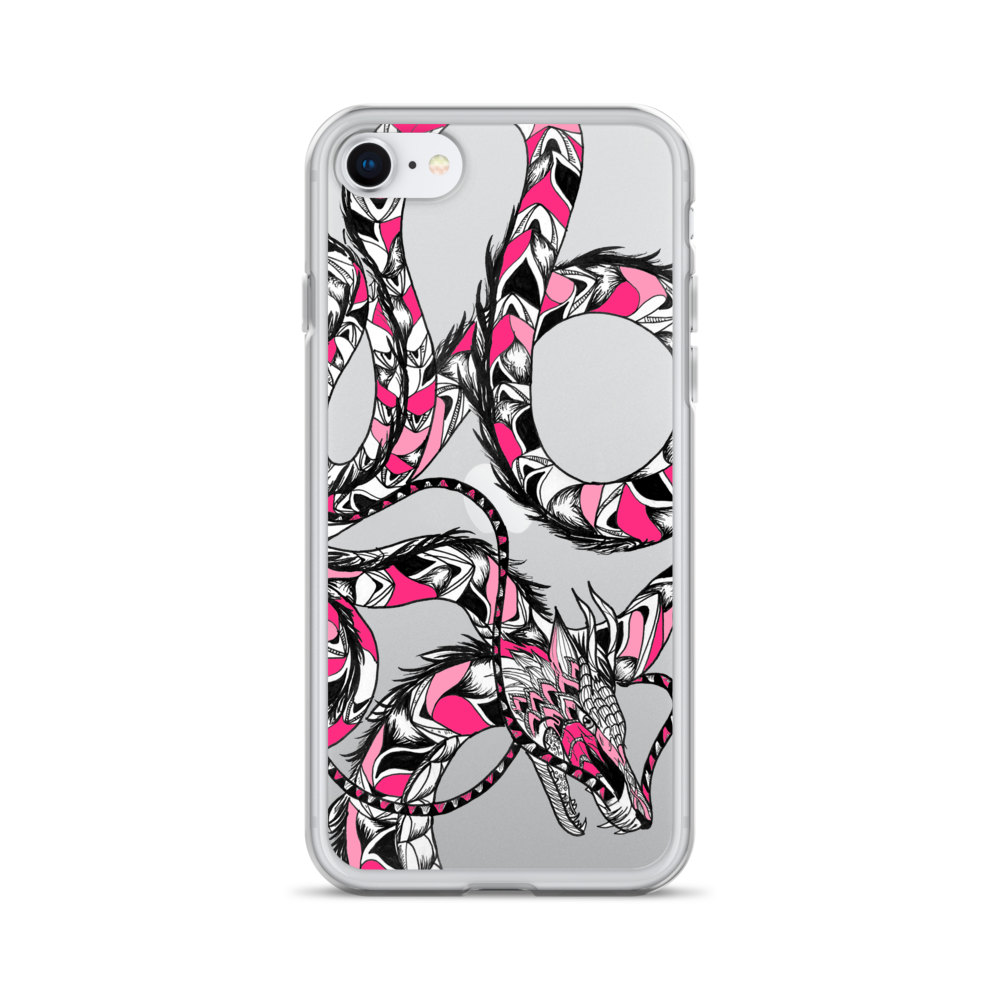 Pink Dragon Clear Case for iPhone®