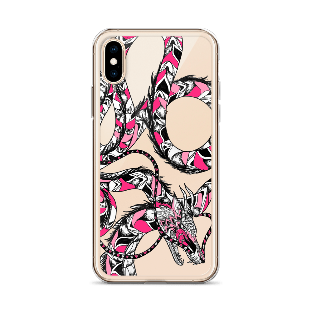 Pink Dragon Clear Case for iPhone®