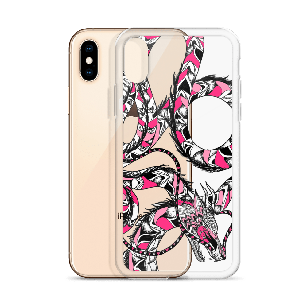 Pink Dragon Clear Case for iPhone®