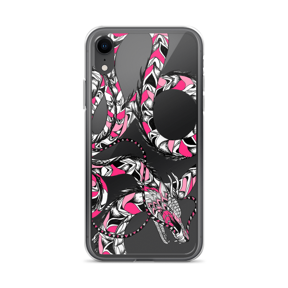 Pink Dragon Clear Case for iPhone®