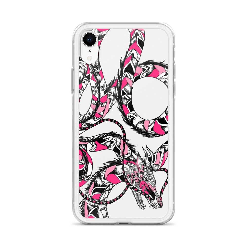 Pink Dragon Clear Case for iPhone®