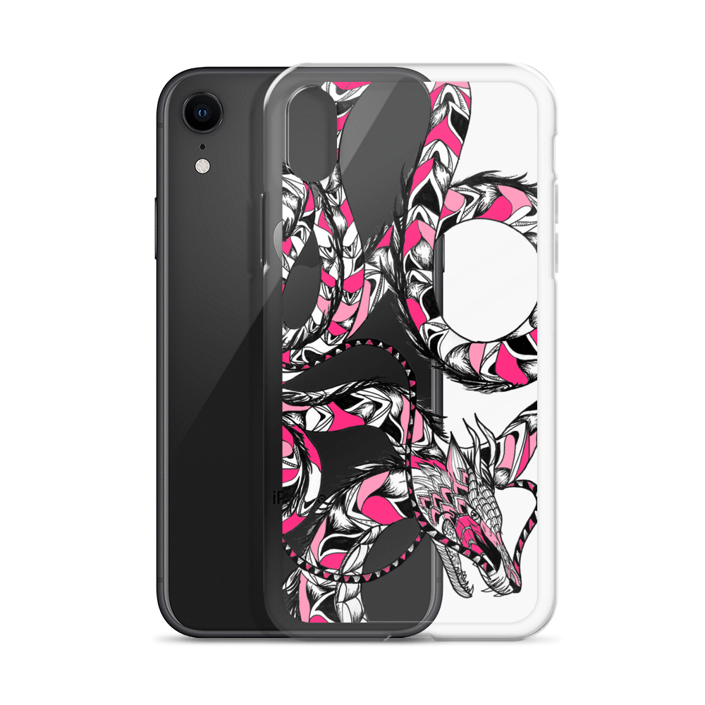 Pink Dragon Clear Case for iPhone®