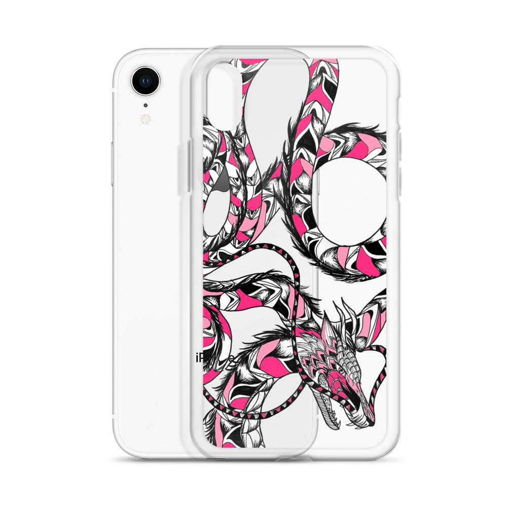 Pink Dragon Clear Case for iPhone®