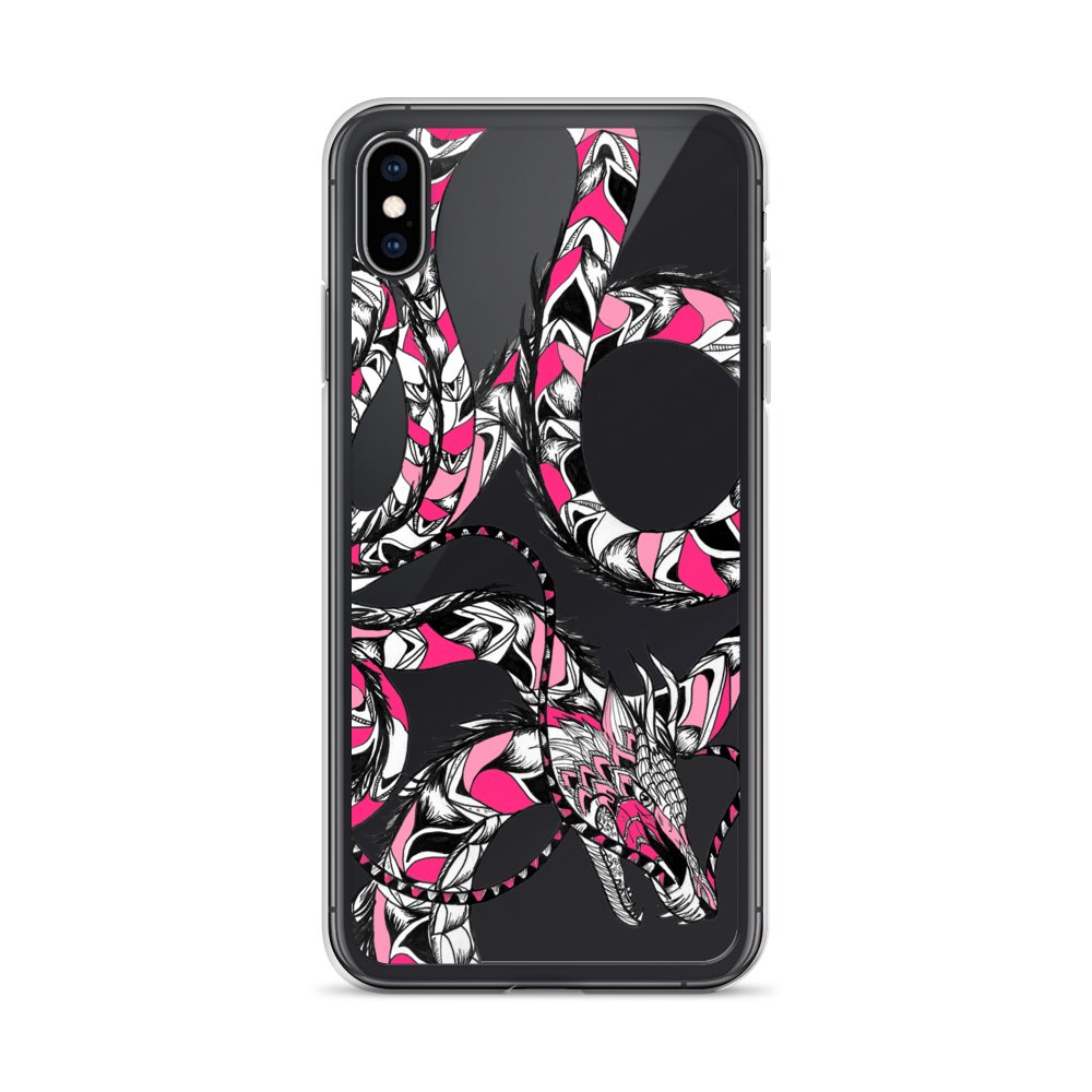 Pink Dragon Clear Case for iPhone®