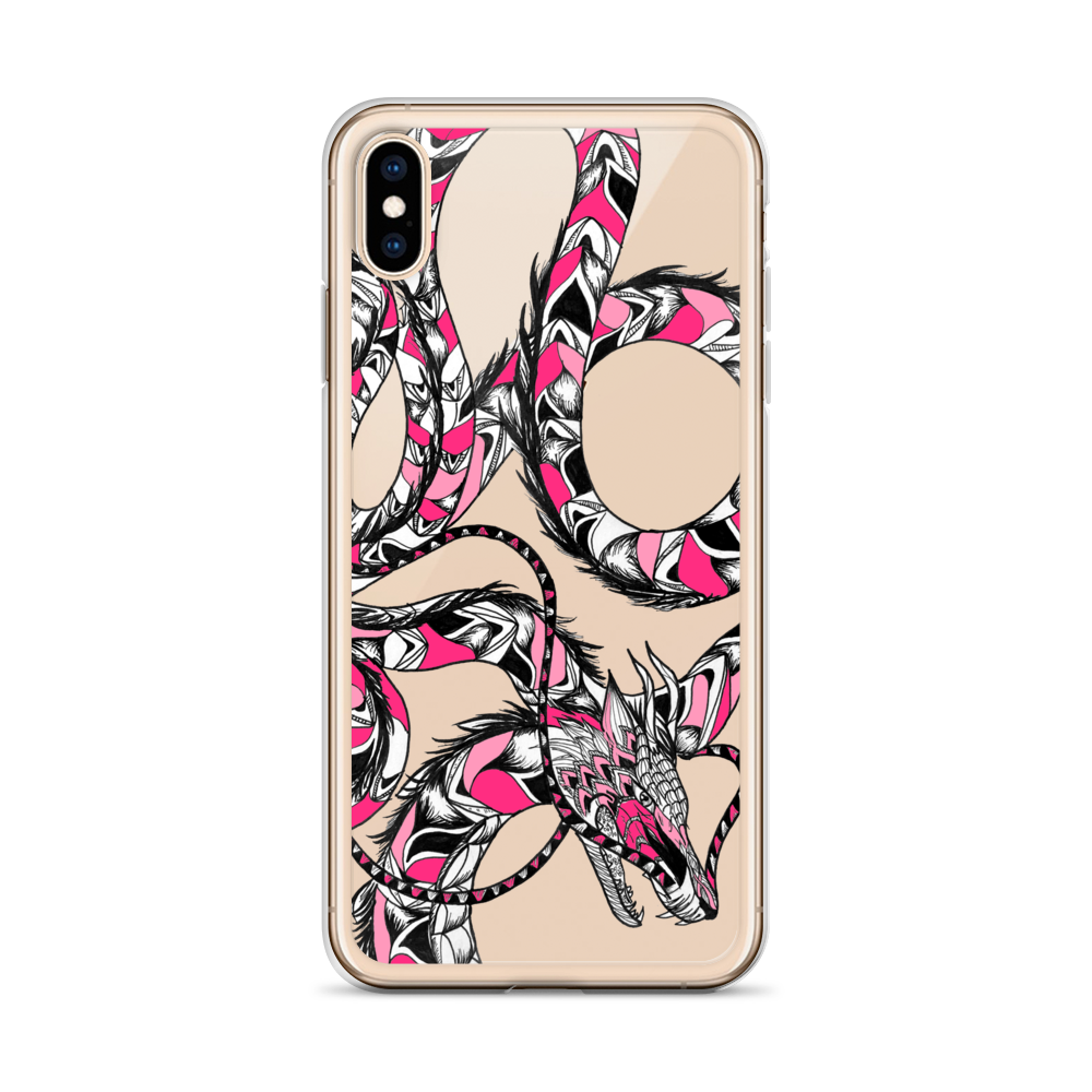 Pink Dragon Clear Case for iPhone®