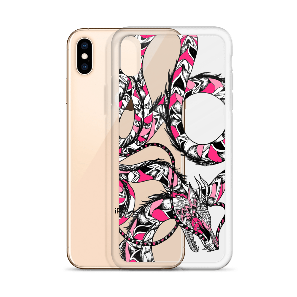 Pink Dragon Clear Case for iPhone®