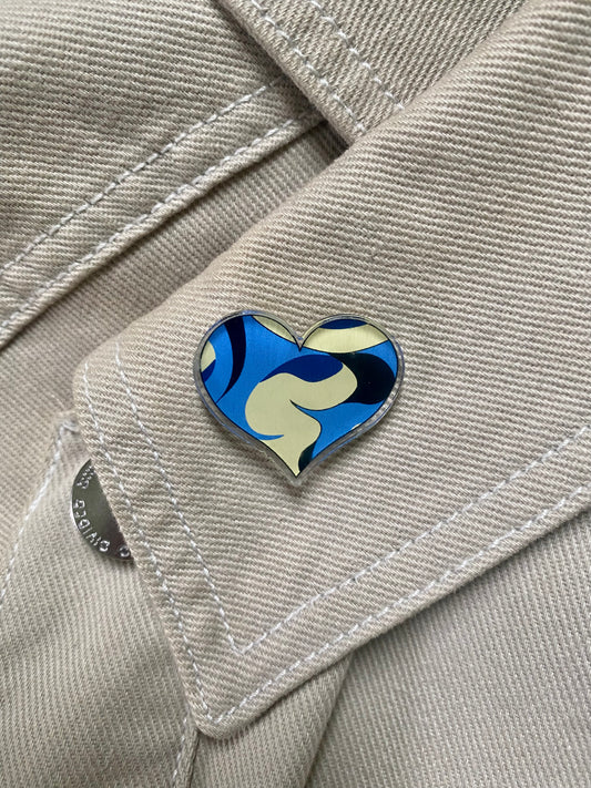 Ukraine Heart Pin